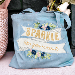Sparkle Tote Project (Includes Tote, Embellishment Kit & Embroidery Design)