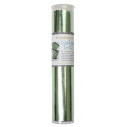 Embroidery Faux Leather - Seafoam Green
