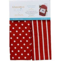 Red Dots & Stripes Tea Towels (2 Pack)