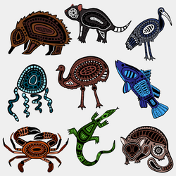 Aussie Totems SVG Designs by Little Butten