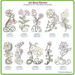 Art Deco Flowers by Lindee Goodall