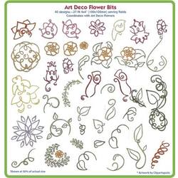 Art Deco Flower Bits by Lindee Goodall