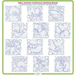 Baby Animals Continuous Quilting Blocks by Lindee Goodall