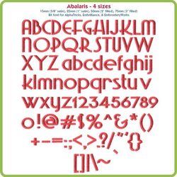 Abalaris BX Font - Various Sizes - Download Only