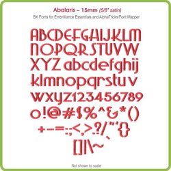 Abalaris 15mm BX Font - Download Only