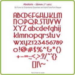 Abalaris 25mm BX Font - Download Only