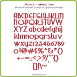 Abalaris 75mm BX Font - Download Only