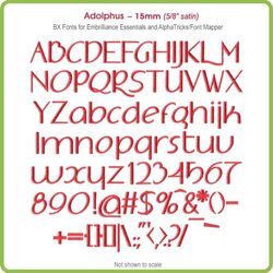 Adolphus 15mm BX Font - Download Only