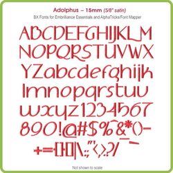 Adolphus 15mm BX Font - Download Only