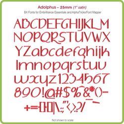 Adolphus 25mm BX Font - Download Only