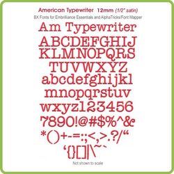 American Typewriter 12mm BX Font - Download Only