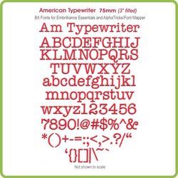 American Typewriter 75mm BX Font - Download Only
