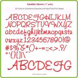 Caralee 25mm BX Font for Embrilliance Essentials and AlphaTricks - Download Only