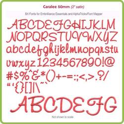 Caralee 50mm BX Font for Embrilliance Essentials and AlphaTricks - Download Only