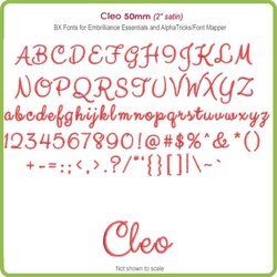 Cleo 50mm BX Font - Download Only