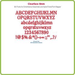 Clearface 8mm BX File - Download Only