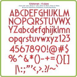 Cristovan BX Font - Various Sizes - Download Only