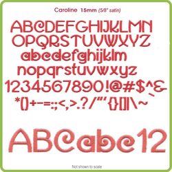 Caroline 15mm BX Font - Download Only
