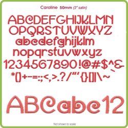 Caroline 50mm BX Font - Download Only