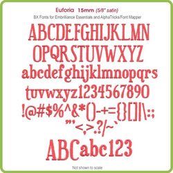 Euforia 15mm BX Font - Download Only