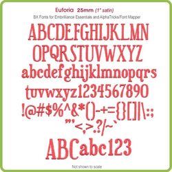 Euforia 25mm BX Font - Download Only