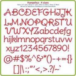 Frangelica BX Font - Various Sizes - Download Only