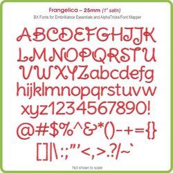 Frangelica 25mm BX Font - Download Only
