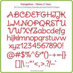 Frangelica 75mm BX Font - Download Only