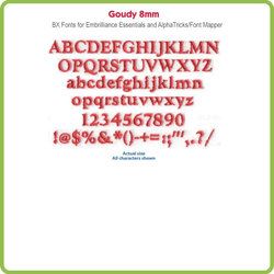 Goudy 8mm BX File - Download Only