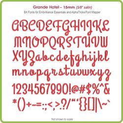 Grande Hotel 15mm BX Font - Download Only