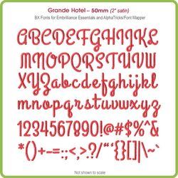 Grande Hotel 50mm BX Font - Download Only