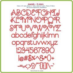 Mandy BX Font - Various Sizes - Download Only