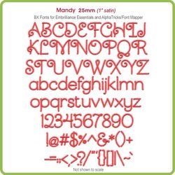Mandy 25mm BX Font - Download Only
