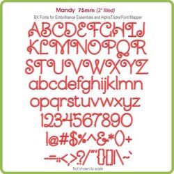 Mandy 75mm BX Font - Download Only