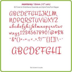 Monterey 12mm BX Fonts for Embrilliance Essentials and AlphaTricks - Download Only