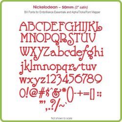 Nickelodean 50mm BX Font - Download Only