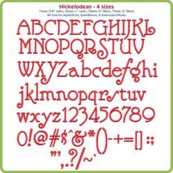 Nickelodean 15, 25, 50, and 75mm BX Font  Bundle - Download Only