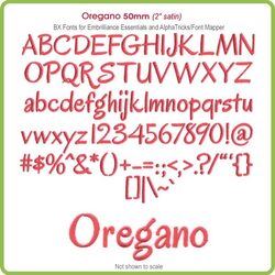 Oregano 50mm BX Font - Download Only