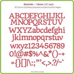 Quando 12mm BX Font - Download Only