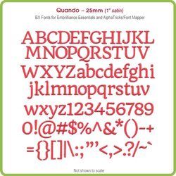Quando  25mm BX Font - Download Only
