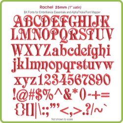 Rachel 25mm BX Font - Download Only