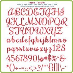 Rosie BX Font - Various Sizes - Download Only