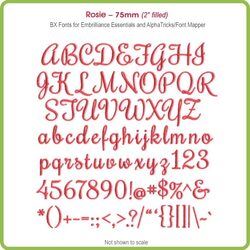 Rosie 75mm BX Font - Download Only