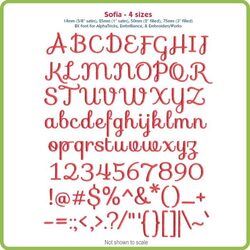 Sofia BX Font - Various Sizes - Download Only