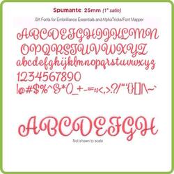 Spumante 25mm BX Fonts for Embrilliance Essentials  and Alpha Tricks - Download Only