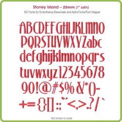 Stoney Island 25mm BX Font - Download Only
