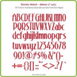 Stoney Island 50mm BX Font - Download Only