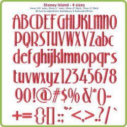 Stoney Island 16, 25, 50, and 75mm BX Font  Bundle - Download Only