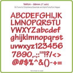 Tekton 50mm BX Font - Download Only