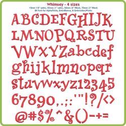 Whimsey BX Font - Various Sizes - Download Only